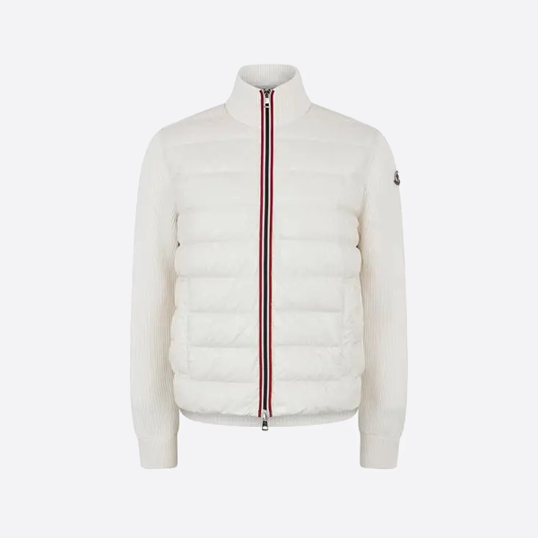 웨빙 플래킷이 있는 몽클레어 다운 재킷