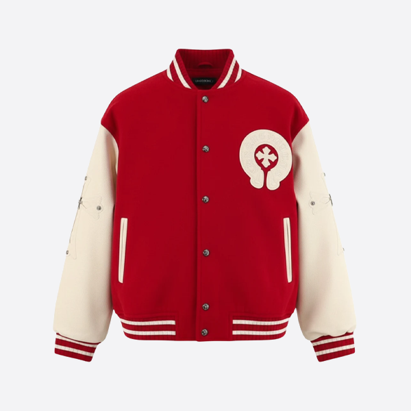 크롬하츠 크로스 패치워크 베이스볼 재킷