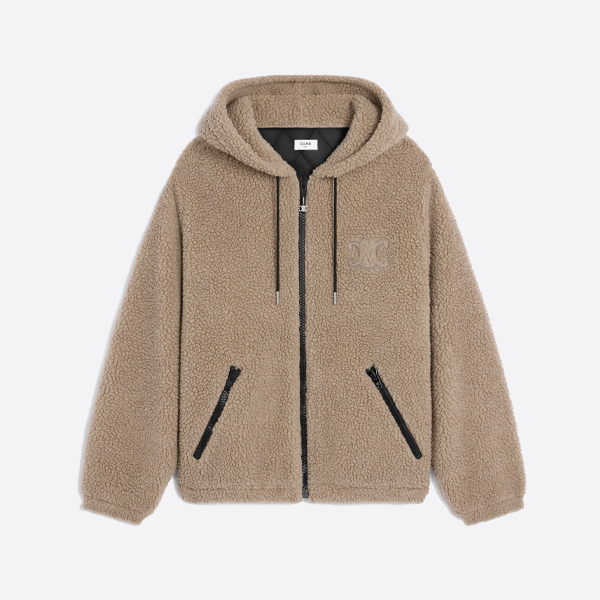 Celine Arc de Triomphe 스웨이드 코튼 코트