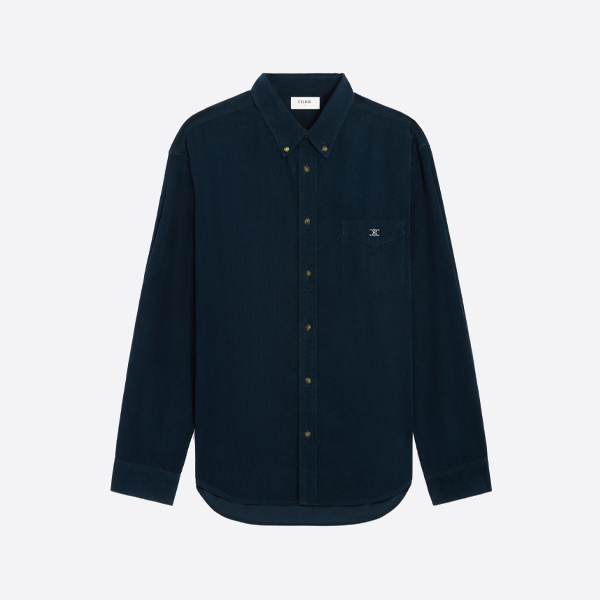 셀린느 개선문 자수 포켓 긴팔 셔츠