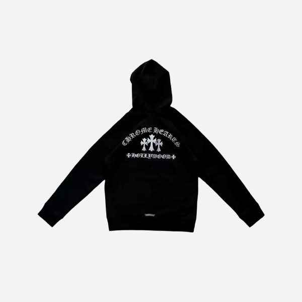 크롬하츠 후드티, 뒷면에 십자가 자수