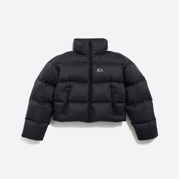 발렌시아가 스키 컬렉션 라운드 로고 자수 패딩 재킷