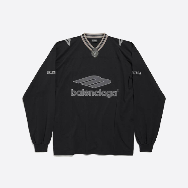 발렌시아가 3B 풋볼 시리즈 스포츠 티셔츠 (블랙)