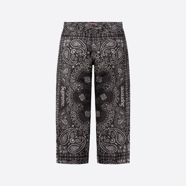 슈프림 페이즐리 진 (블랙)