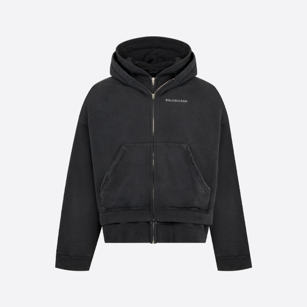 발렌시아가 투피스 패치워크 재킷