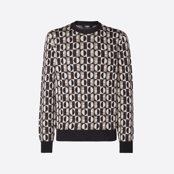 펜디 자카드 니트 스웨터