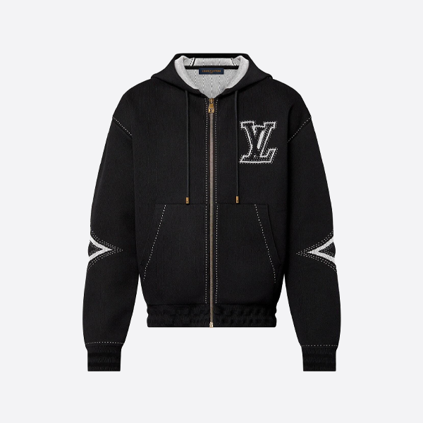 루이비통 꽃무늬 상감 장식 지퍼업 재킷