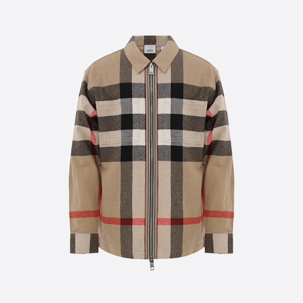 버버리 체크 셔츠 재킷
