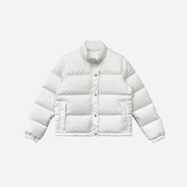 크롬하츠 다크 패턴 자카드 다운 재킷