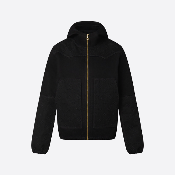 루이비통 스웨이드 자카드 다운 재킷