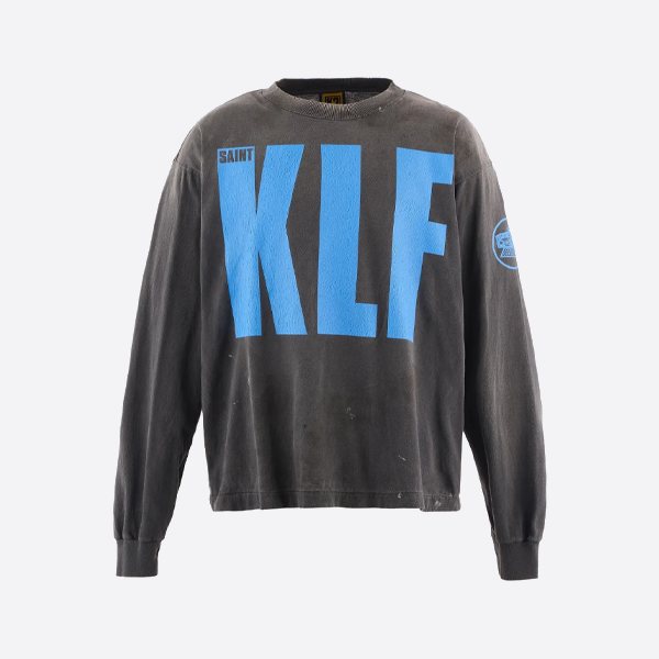 세인트 마이클 KLF 프린트 긴팔 티셔츠