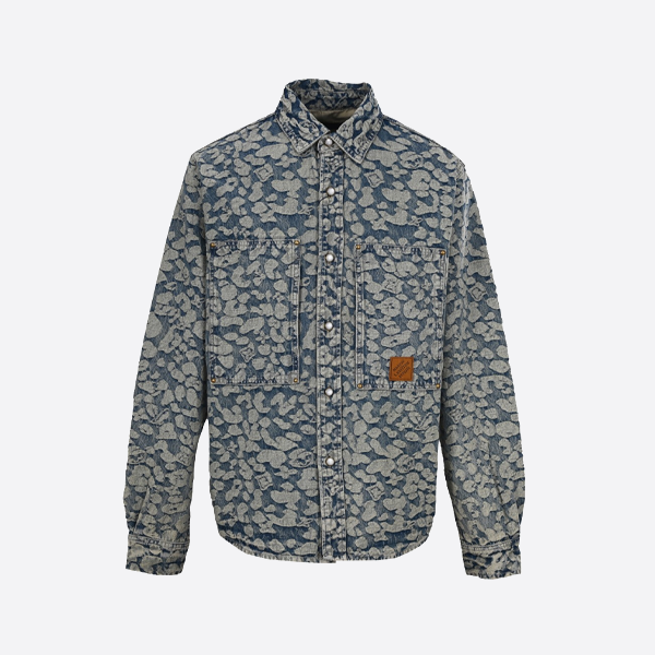 루이비통과 분재의 콜라보레이션 데님 워크웨어 재킷