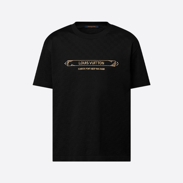 루이비통 모노그램 패치워크 자수 반팔 셔츠