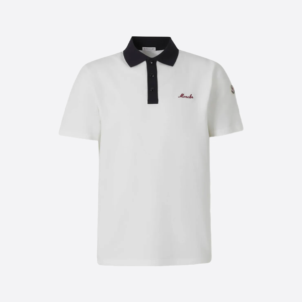 몽클레르 로고 자수 캐주얼 폴로 셔츠