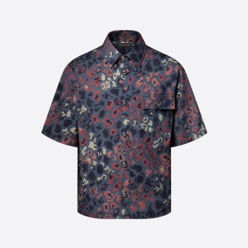 루이비통 니고 콜라보레이션 프린트 반팔 셔츠