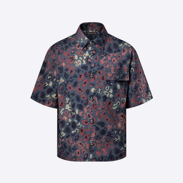 루이비통 니고 콜라보레이션 프린트 반팔 셔츠