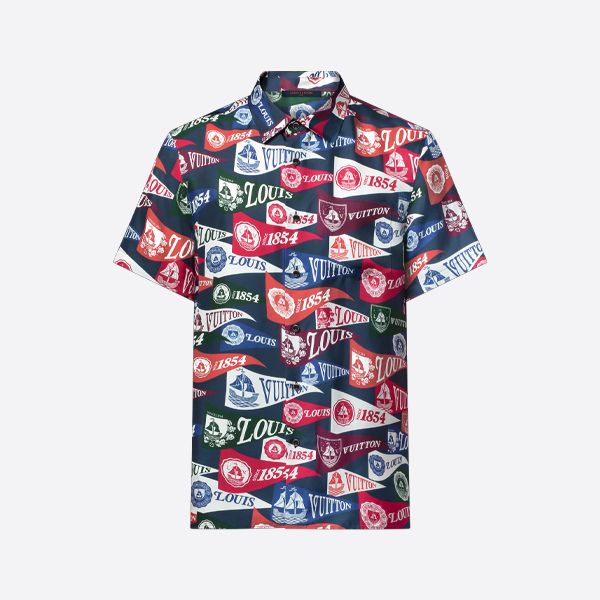 루이비통 캡슐 컬렉션 올오버 프린트 반팔 셔츠