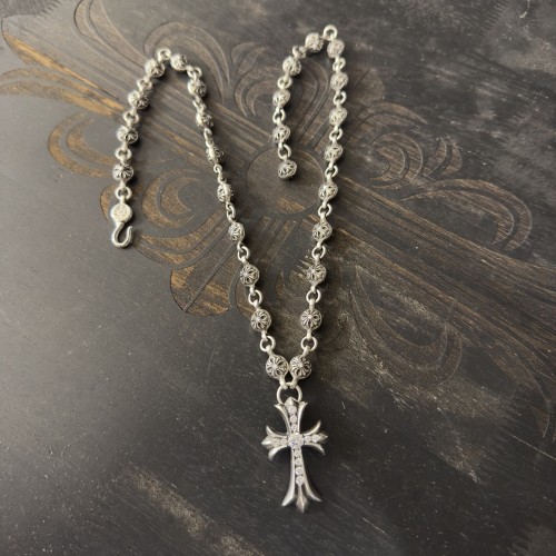 크롬하츠 크로스 플라워 볼 일체형 체인