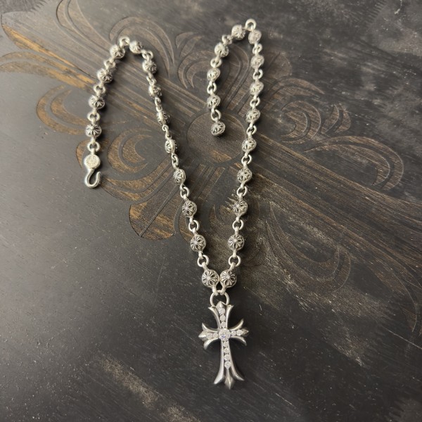 크롬하츠 크로스 플라워 볼 일체형 체인