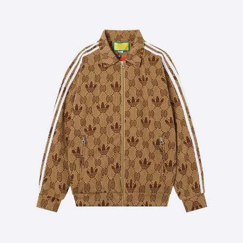 구찌 x 아디다스 클래식 올오버 자카드 재킷