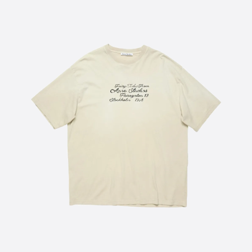 아크네 스튜디오 반팔 티셔츠 (오프화이트)