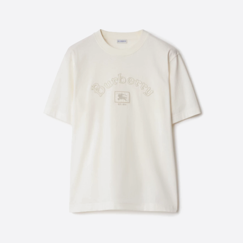 버버리 고딕 자수 반팔 티셔츠