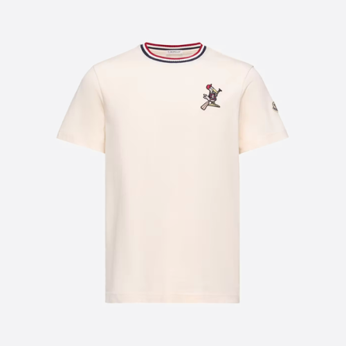 몽클레어 오리 패치 반팔 티셔츠